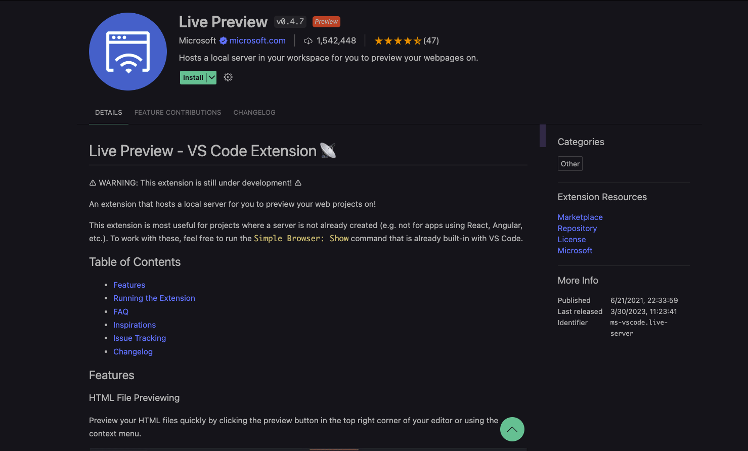 Live Preview Extension